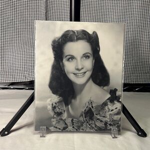 Vintage Black and White Vivien Leigh Portrait.